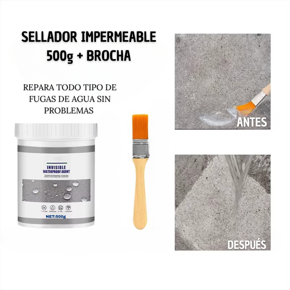 Sellador Impermeable 500g + Brocha