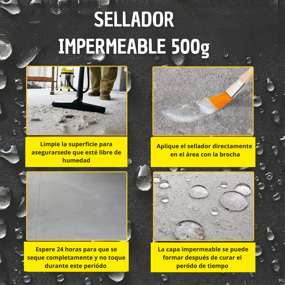 Sellador Impermeable 500g + Brocha