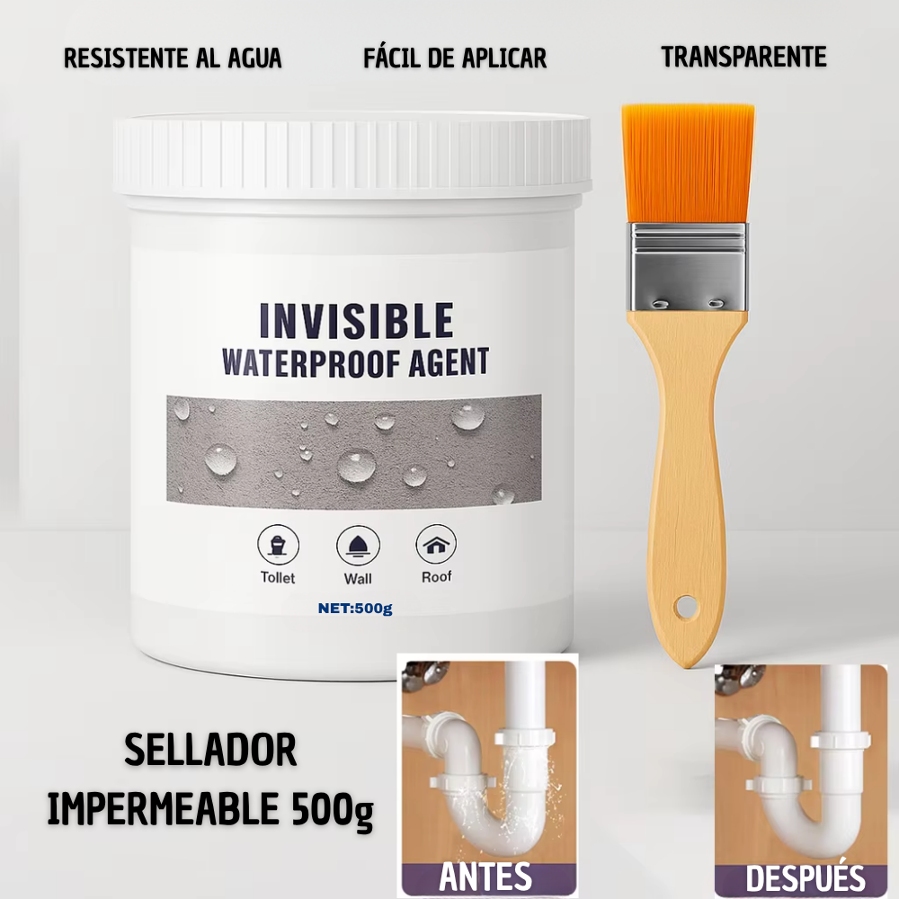 Sellador Impermeable 500g + Brocha