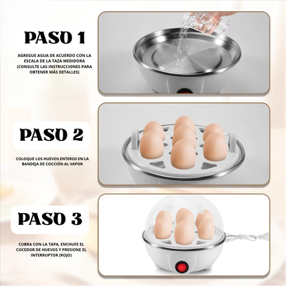 Cocedor de huevos a vapor