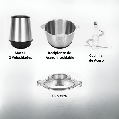 Procesador de Alimentos Eléctrico 2 Litros